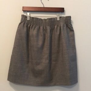 J. Crew Gray Wool Sidewalk Skirt